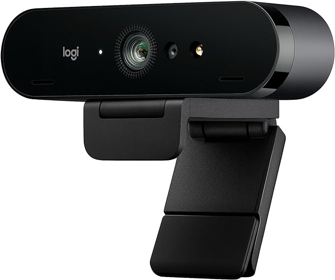 CAMARA WEB LOGITECH BRIO PREMIUM 4K CON HDR 30FPS ZOOM 5X CAMPO VISUAL 90°. VIDEO COLABORACION.