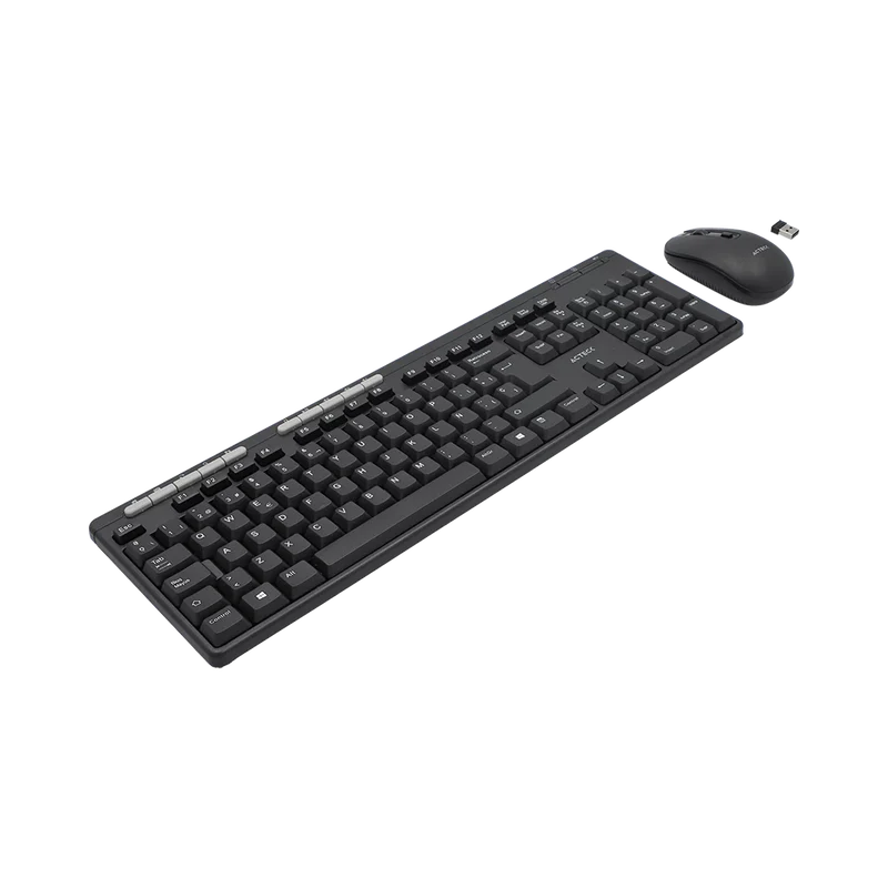 KIT ACTECK CREATOR MK450 / TECLADO Y MOUSE / INALAMBRICO / RECEPTOR USB / 104 TECLAS / OPTICO / 1600 DPI / NEGRO / AC-931748