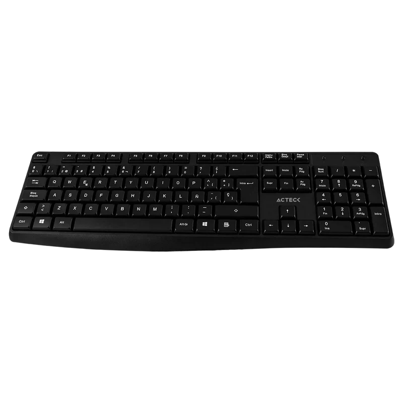 KIT ACTECK CREATOR MK440 / TECLADO Y MOUSE / INALAMBRICO / RECEPTOR USB / 105 TECLAS / OPTICO / 1000 DPI / NEGRO / AC-931755