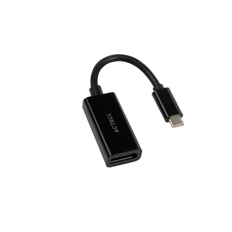 ADAPTADOR ACTECK SHIFT PLUS AD420 / USB C - DISPLAYPORT / 4K / 10 CM / NEGRO / AC-934718