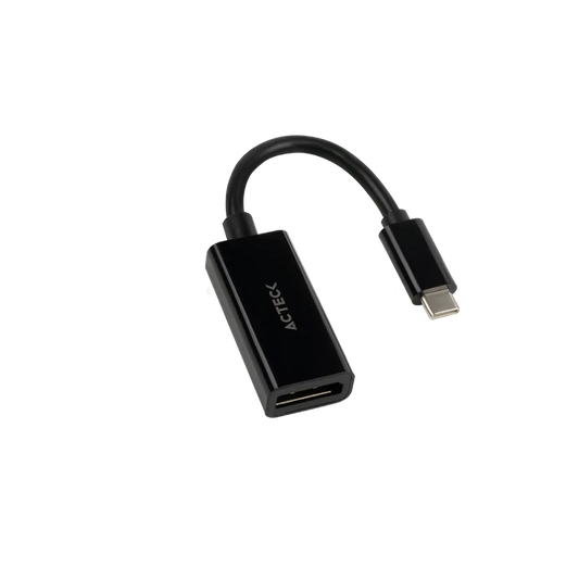 ADAPTADOR ACTECK SHIFT PLUS AD420 / USB C - DISPLAYPORT / 4K / 10 CM / NEGRO / AC-934718