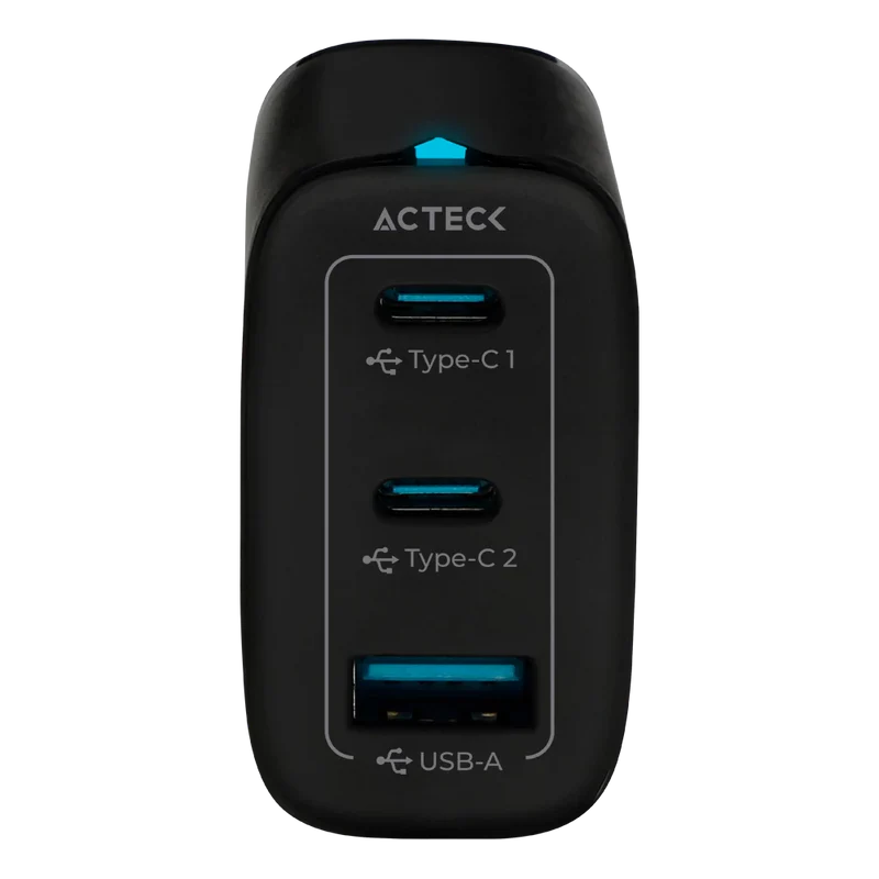 CARGADOR DE PARED ACTECK ENERGON PLUS CP440 / 40 W / CARGA DP / CARGA RAPIDA / USB C+ USB A / GARANTIA 1 AÑO / NEGRO / AC-935562