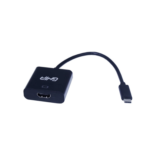 ADAPTADOR GHIA CONVERTIDOR USB 3.1 TIPO C MACHO A HDMI HEMBRA / SALIDA DE VIDEO 4K