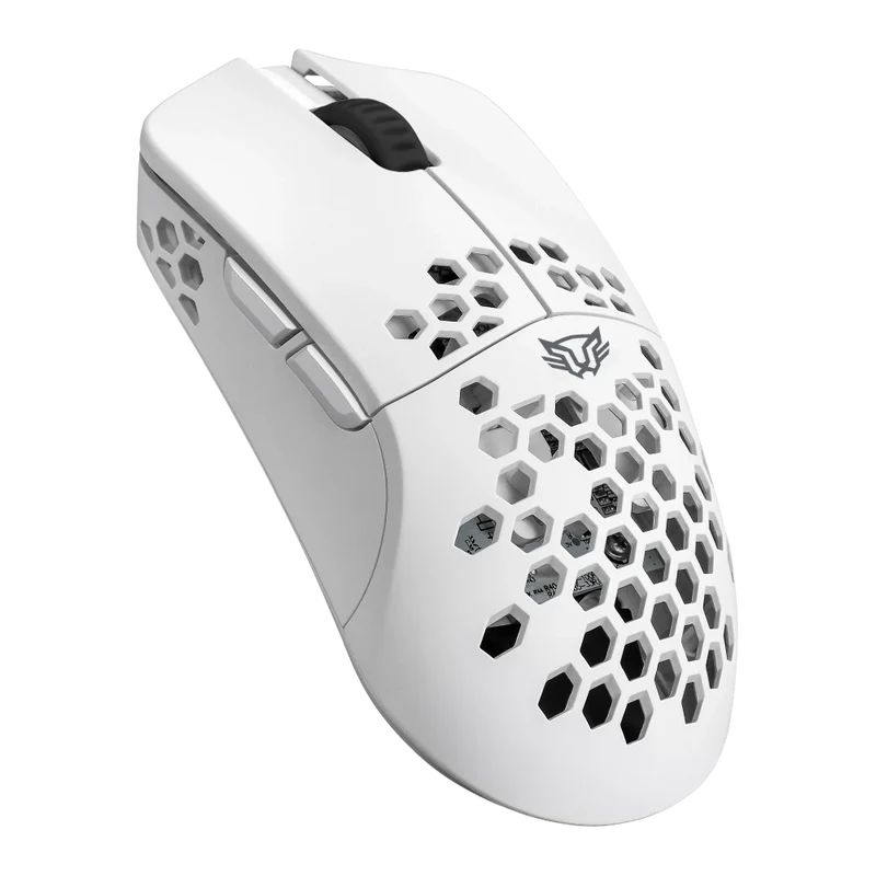 Mouse Gamer | Multidispositivo Speeder Light MG969 | Inalámbrico 2.4 MHz + 2 Modos Bluetooth / Caratula ultra ligera / Recargable Tipo C + 300 mAh / 5000 DPI / Iluminación Led + 6 Botones