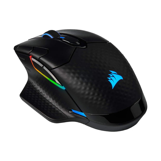 MOUSE OPTICO CORSAIR DARK CORE RGB, WIRED/WIRELESS, NEGRO, 16000 DPI