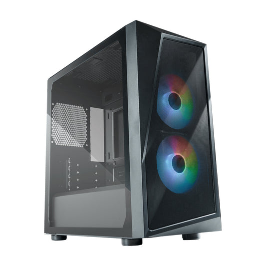 GABINETE COOLER MASTER CMP 320/NEGRO/MINI-TOWER/VENTILADORES ARGB INSTALADOS/GAMER.