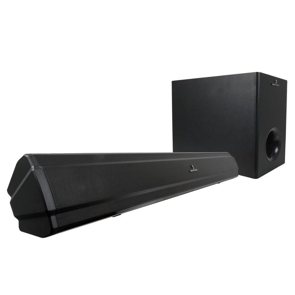 BARRA DE AUDIO BLUETOOTH SUBWOOFER DIGITAL 2.1 PERFECT CHOICE MINUETTO - NEGRO