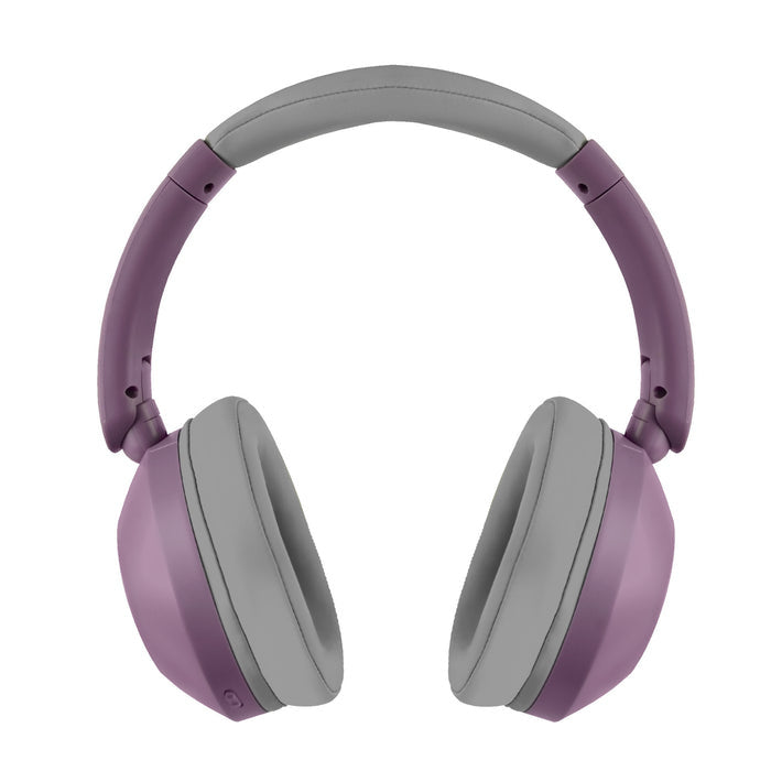 AUDIFONOS ON-EAR INALAMBRICOS PLEGABLES MANOS LIBRES CON BT PERFECT CHOICE SOUNDIA - MORADO