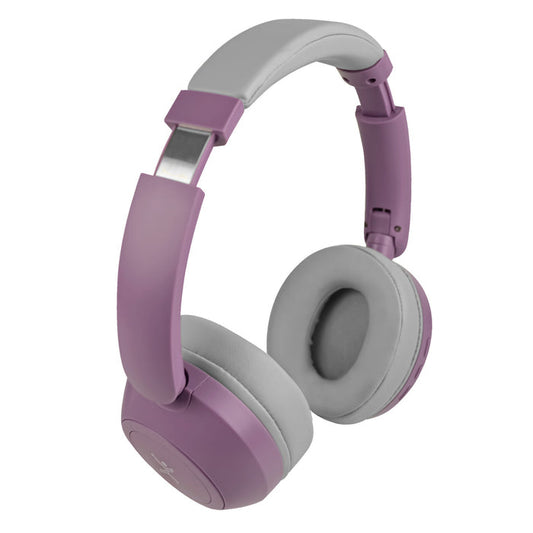 AUDIFONOS ON-EAR INALAMBRICOS PLEGABLES MANOS LIBRES CON BT PERFECT CHOICE SOUNDIA - MORADO