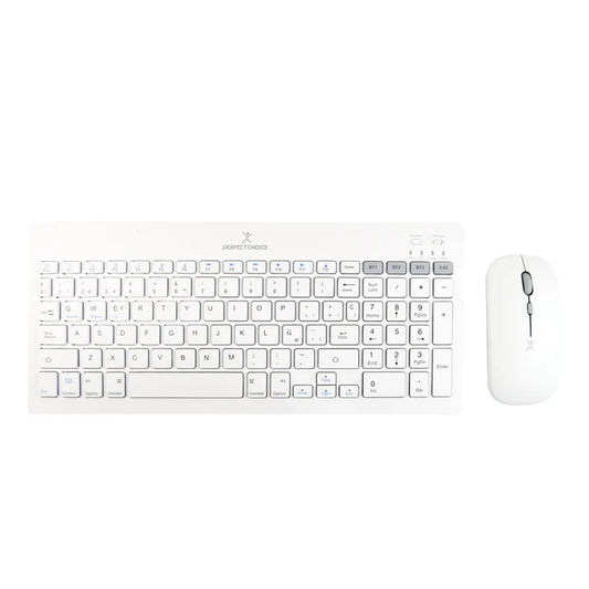 KIT DE TECLADO Y MOUSE REGARGABLE INALAMBRICO ZEBRARY PERFECT CHOICE BLANCO