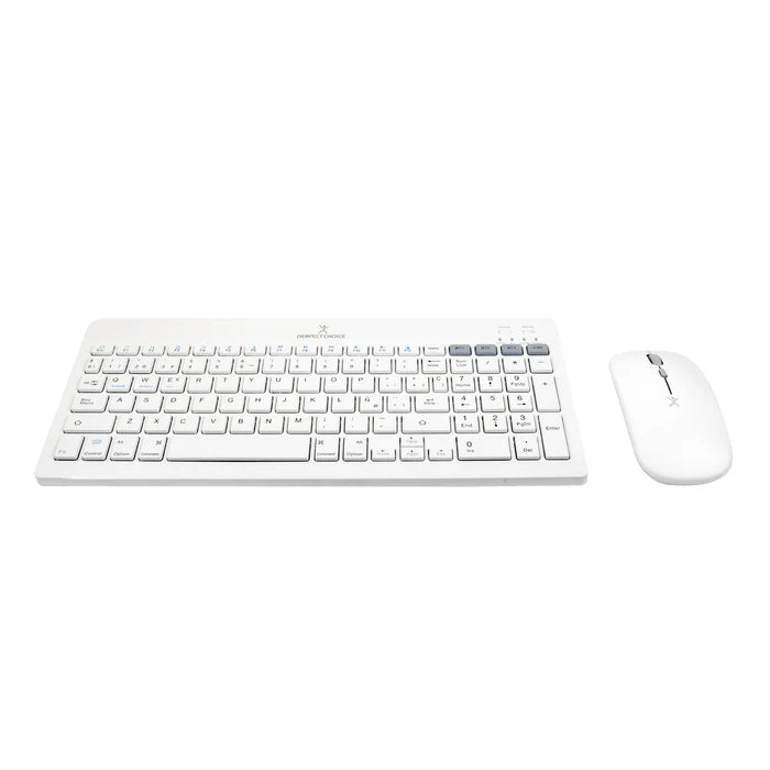 KIT DE TECLADO Y MOUSE REGARGABLE INALAMBRICO ZEBRARY PERFECT CHOICE BLANCO