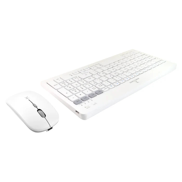 KIT DE TECLADO Y MOUSE REGARGABLE INALAMBRICO ZEBRARY PERFECT CHOICE BLANCO