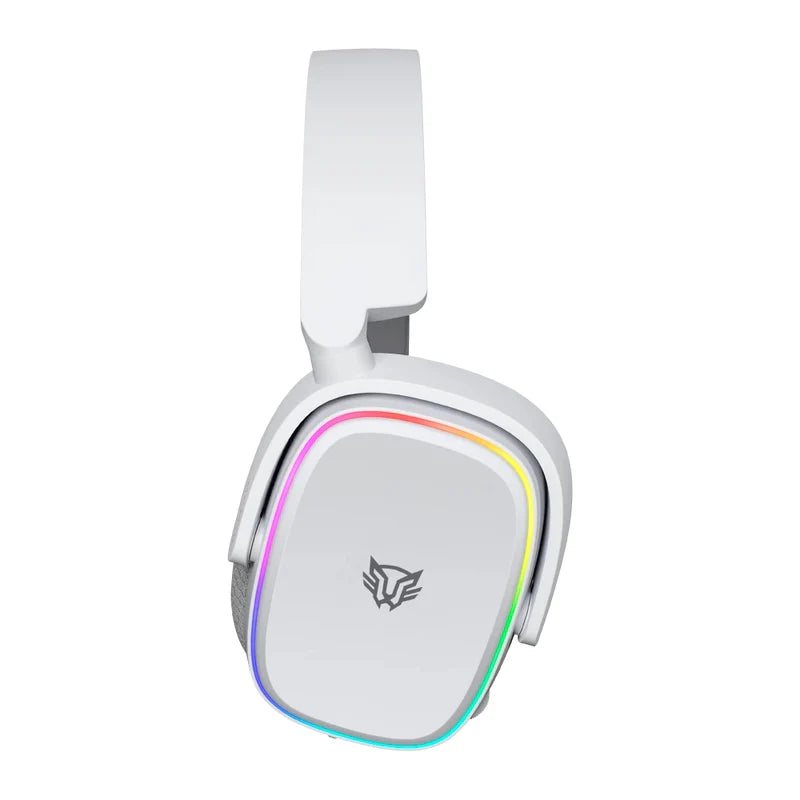 AUDIFONOS GAMER BALAM RUSH AEON HS999 / ALAMBRICA - BLUETOOTH / MICRFONO DESMONTABLE / CABLE 1.8 M / RGB / BATERIA 26 H / WINDOWS, MAC, ANDROID, XBOX, SWITCH , PS4, PS5 NO BT/ BLANCO / BR-936941