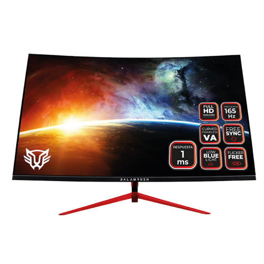 Monitor Gamer Curvo TUF Gaming VG27VH1B – 27 pulgadas Full HD (1920x1080), 165Hz (por encima de 144Hz), Extreme Low Motion Blur™, Adaptive-sync, FreeSync™ Premium, 1 ms (MPRT)