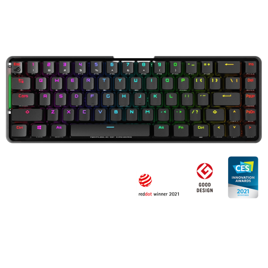 TECLADO ASUS MECANICO INALAMBRICO,RGB,COMPACTO 65