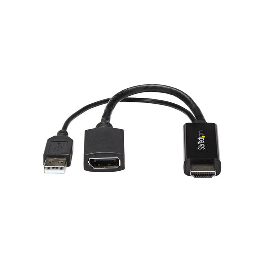 ADAPTADOR DE VIDEO HDMI A DISPLAYPORT - CONVERTIDOR 4K ALIMENTADO POR USB - STARTECH.COM MOD. HD2DP