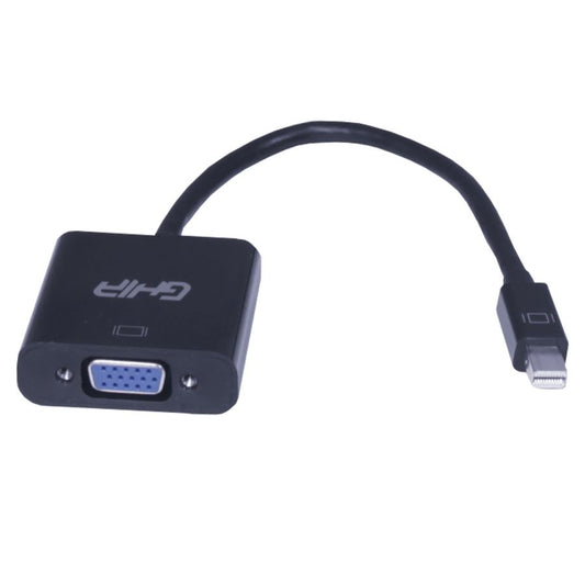 ADAPTADOR GHIA CONVERTIDOR DE VIDEO MINI DISPLAYPORT MACHO A VGA HEMBRA