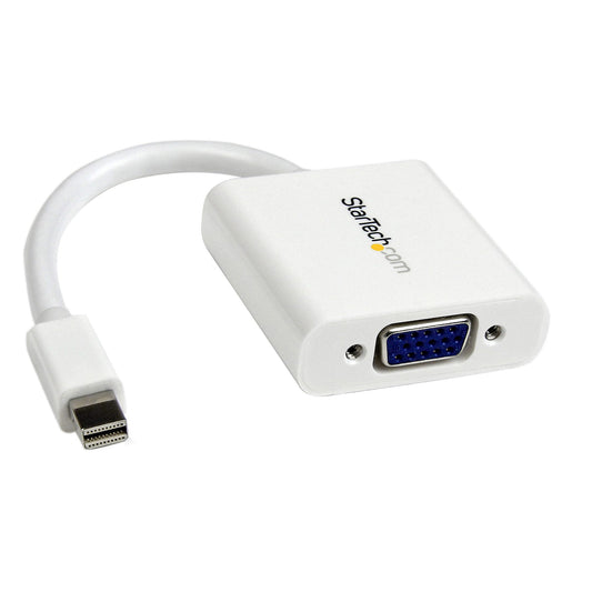 ADAPTADOR DE VIDEO MINI DISPLAYPORT A VGA - CABLE CONVERTIDOR ACTIVO - HEMBRA VGA HD15 - MACHO MINI DP - 1920X1200 - BLANCO - STARTECH.COM MOD. MDP2VGAW