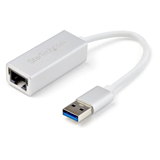 ADAPTADOR TARJETA DE RED EXTERNA - ETHERNET GIGABIT EXTERNO USB 3.0 - PLATEADO - IDEAL PARA MACBOOK, CHROMEBOOK O TABLET - STARTECH.COM MOD. USB31000SA